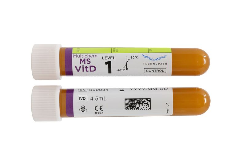 Multichem MS VitD barcoded tubes